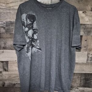 No Boundaries Dark Gray Skull Graphic Men's T-Shirt